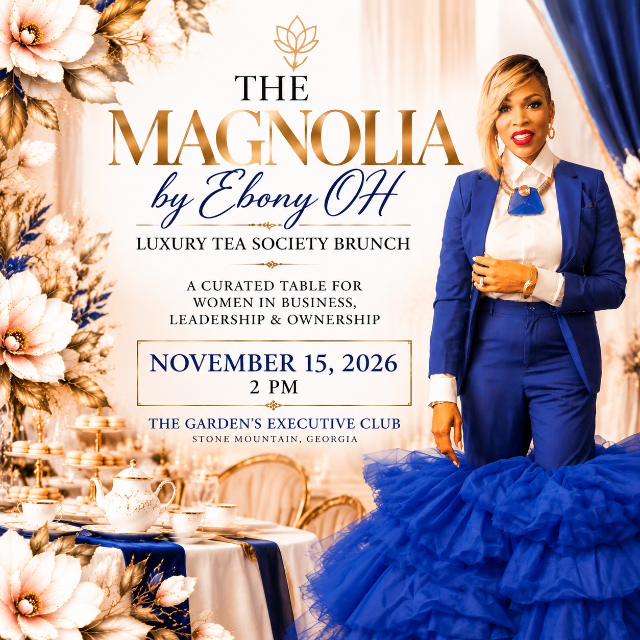 The Magnolia Luxury Tea Society Brunch — Sunday 15 November 2026